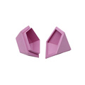 New Luxury Design Hexagon Shape Rigid Cardboard Pink/Black/Royal Blue Wedding Favor Flower paper box